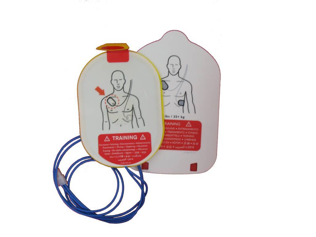 Philips Heartstart HS1 trainingelektroden vervangingsplakkers Philips Heartstart HS1 électrodes de formation – Image 1