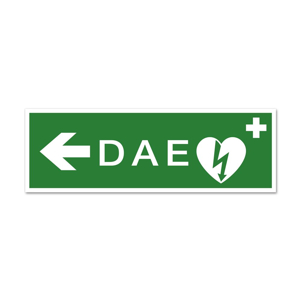 -evacuation-sign-with-defibrillator-picto-ead-left-arrow Signalétique 'DAE flèche à gauche' – Image 1